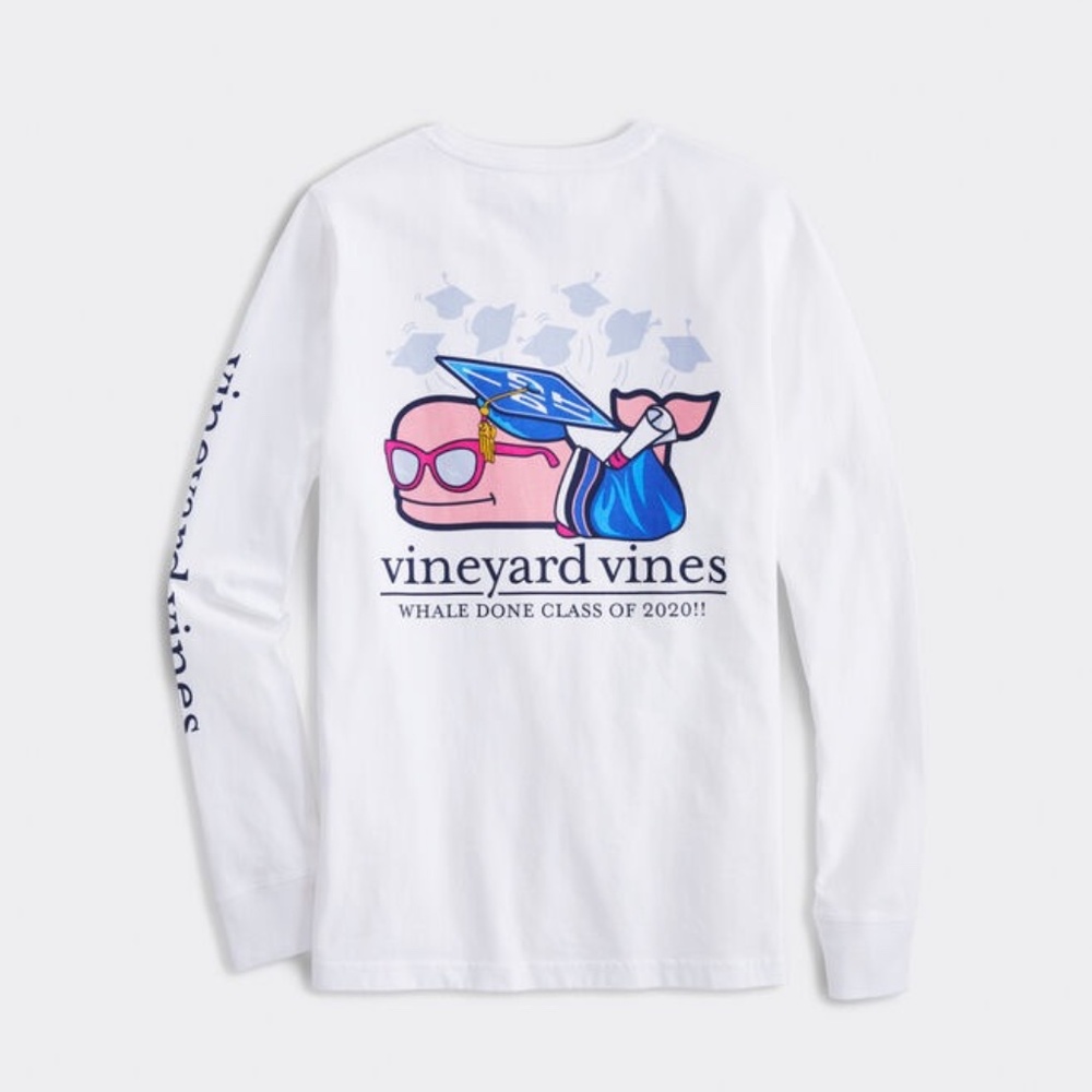NWOT Vineyard Vines Women's Class Of 2020 Graduation Whale Long-Sleeve XS